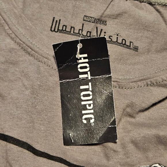 XL Juniors Marvel Wanda Vision short sleeve tshirt grey Hot Topic - Picture 4 of 4